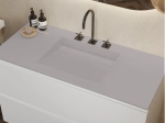 Plan vasque Design, sur mesure, Largeur 60 à 200 cm x Profondeur 40 à 60 cm, résine minérale de couleurs ACRYSTONE®, Finition lisse, Livraison Offerte et Rapide.